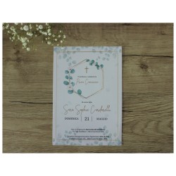 Eucalyptus Holy First Communion Stationery