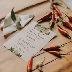 Coordinato Matrimonio Tema Peperoncino